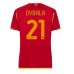 AS Roma Paulo Dybala #21 Hemma matchtröja Dam 2023-24 Kortärmad Billigt